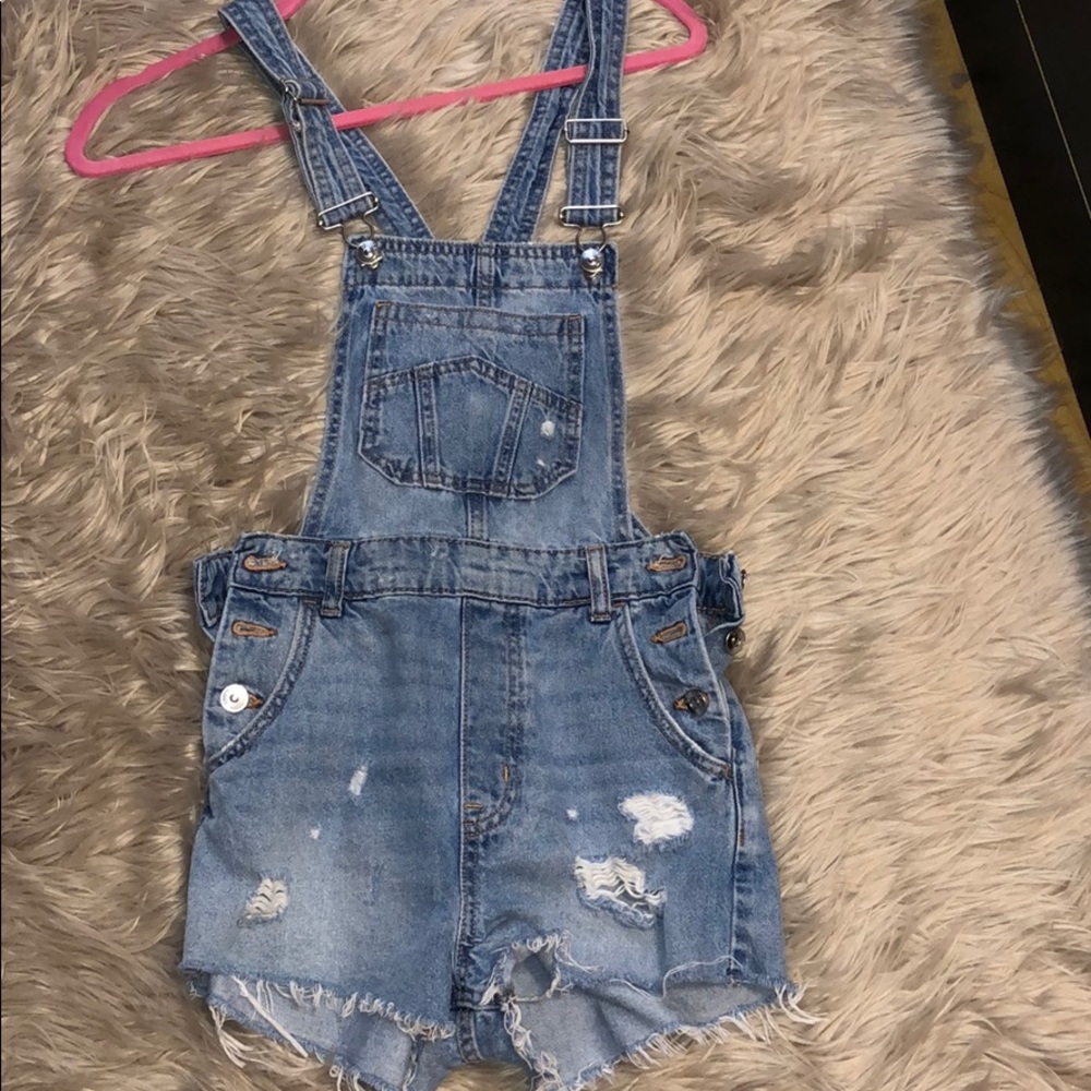 H&M jeans overall shorts